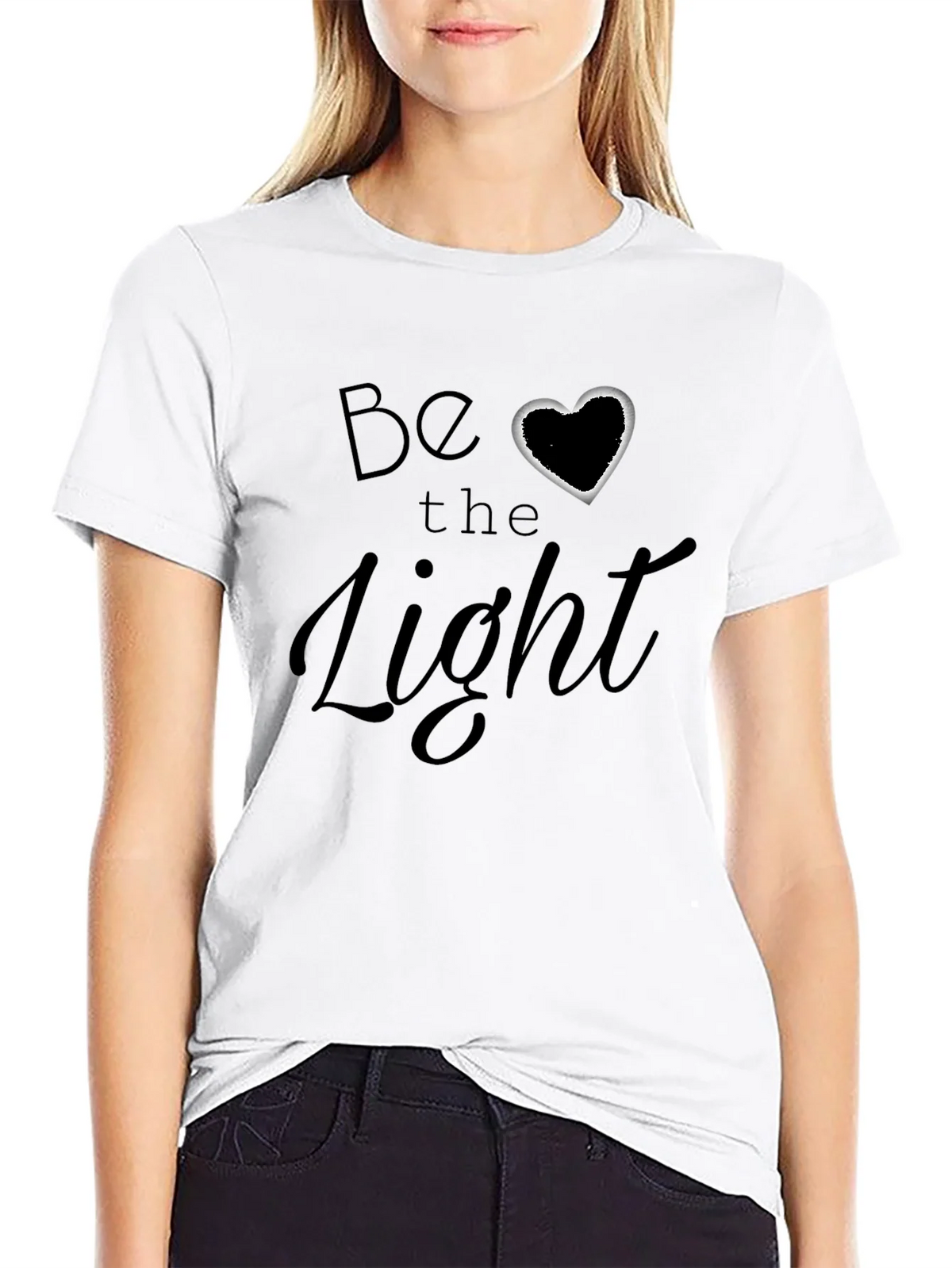 Be The Light Graphic Tee - Black Softstyle T-Shirt