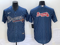 Men's Atlanta Braves Blue Replica Team Jersey1