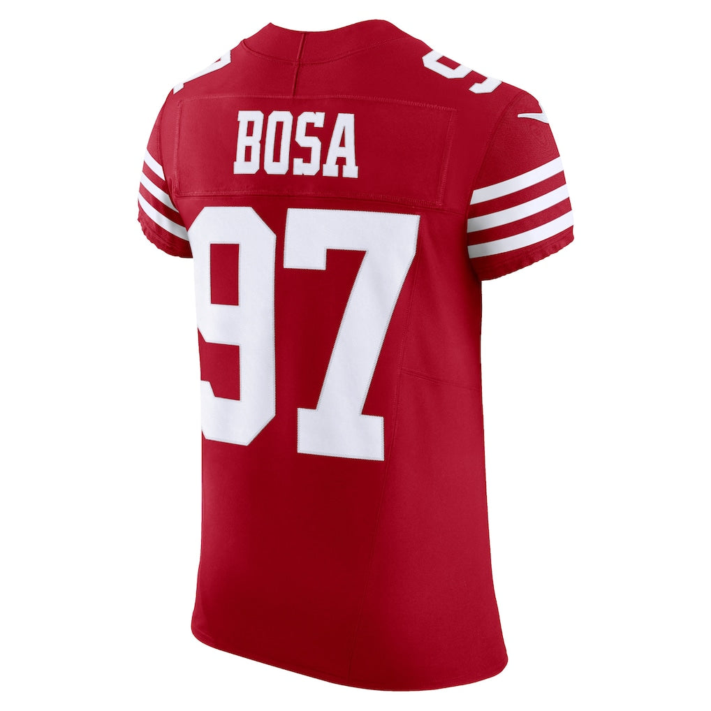 SF.49ers #97 Nick Bosa Scarlet Vapor F.U.S.E. Elite Jersey