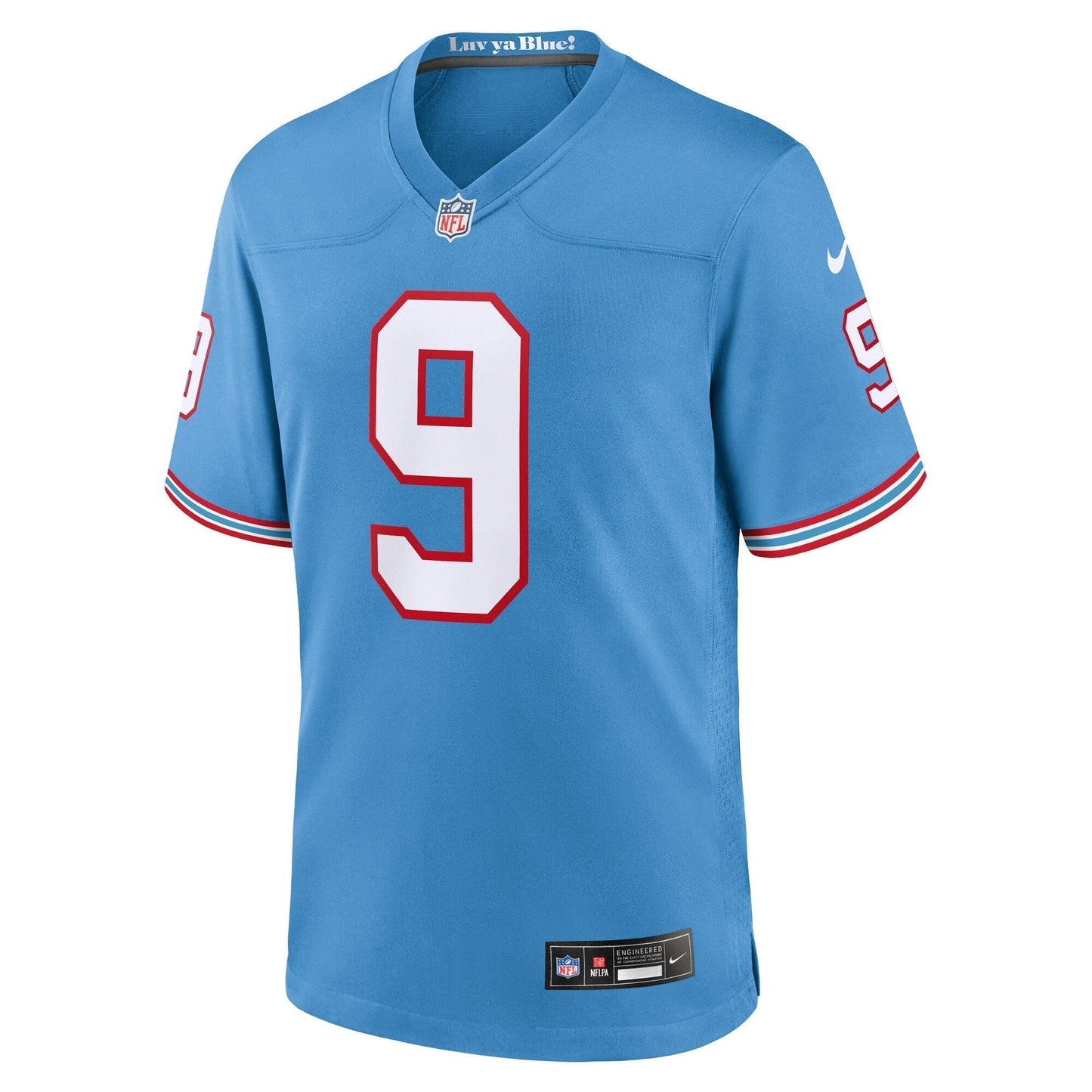 Steve McNair Tennessee Titans  Oilers Throwback Retired   Game Jersey - Light Blue