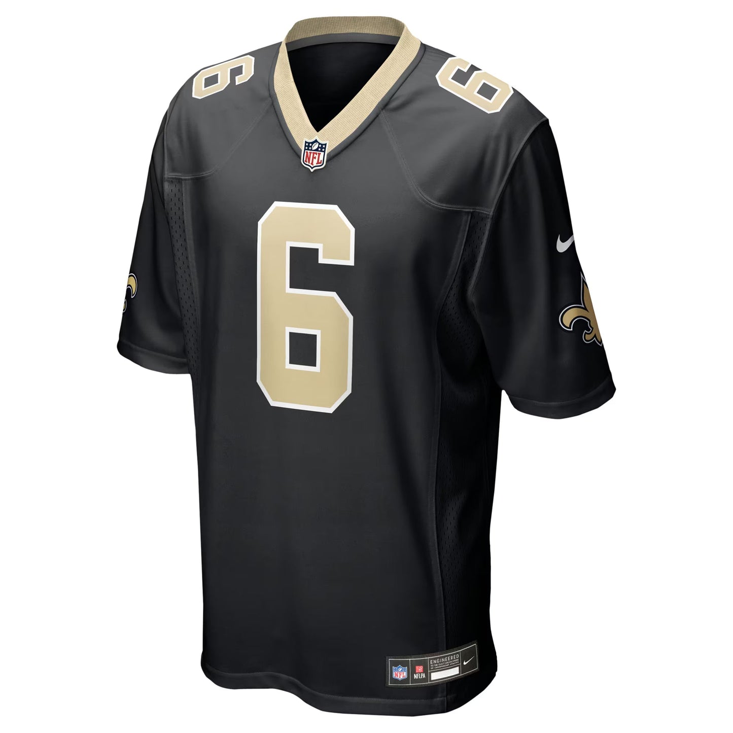 New Orleans Saints Tyler Shough Black Game Jersey