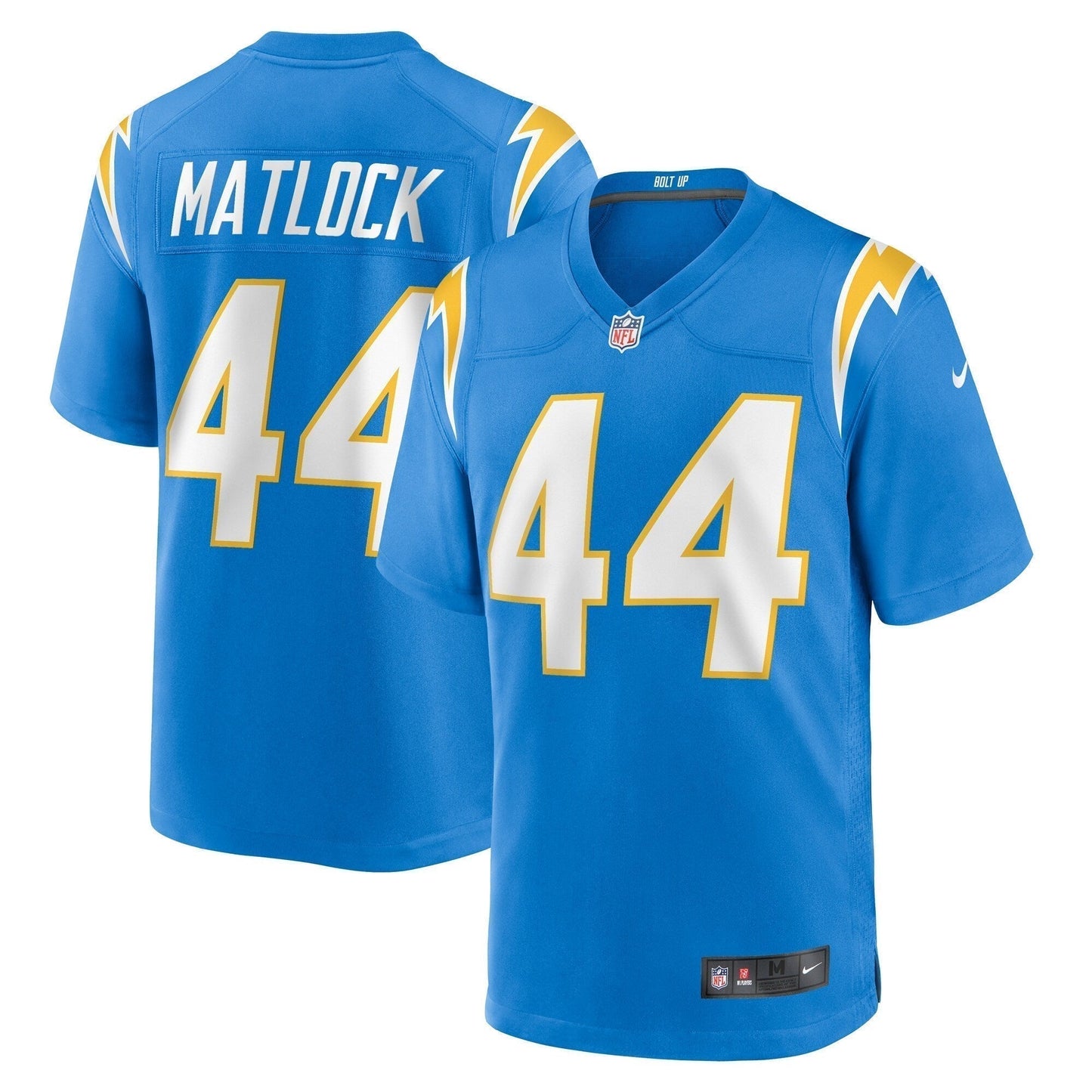 Scott Matlock Los Angeles Chargers  Team Game Jersey - Powder Blue