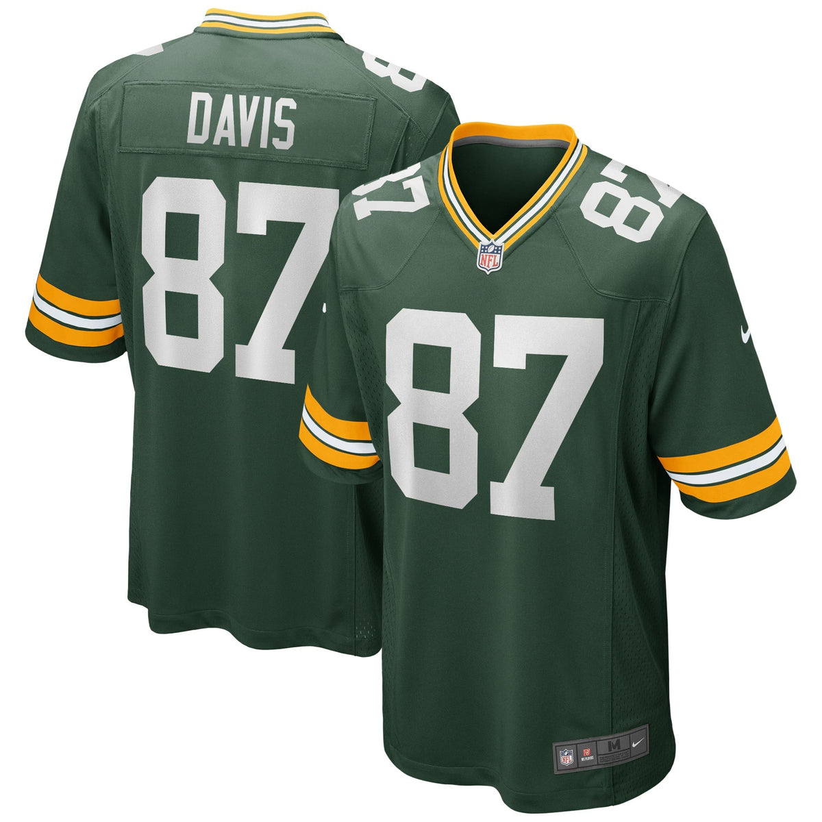 Green Bay Packers Willie Davis Green Game Retired Player Jersey
