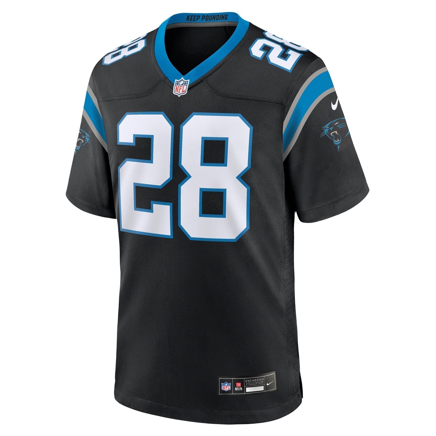 Jashaun Corbin Carolina Panthers  Team Game Jersey -  Black