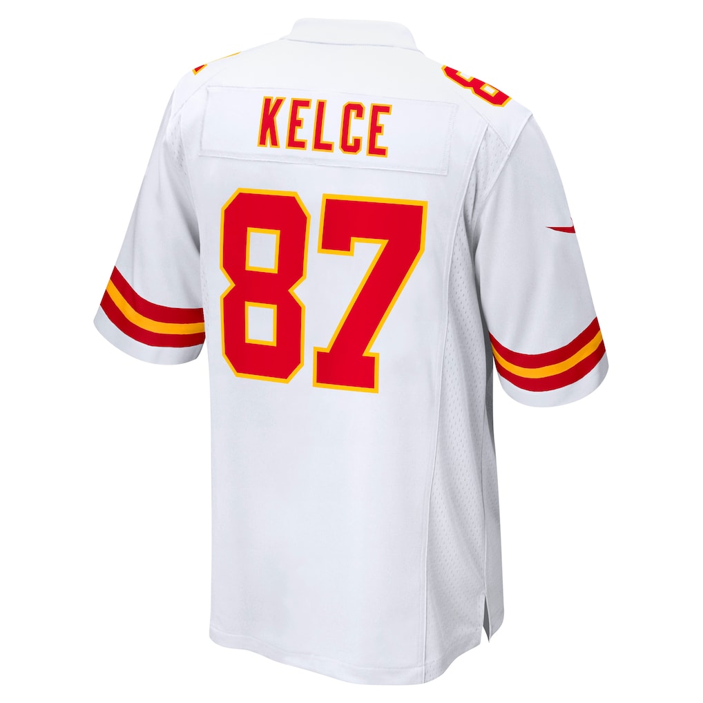 KC.Chiefs #87 Travis Kelce White Player Game Jersey