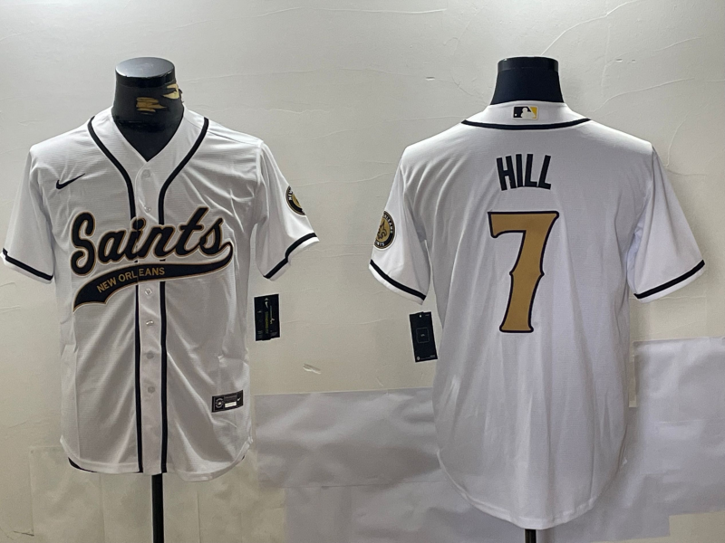 Men's New Orleans Saints Taysom Hill White Player Jersey