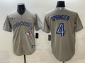 Men's Toronto Blue Jays George Springer #4 Gray Player Jersey