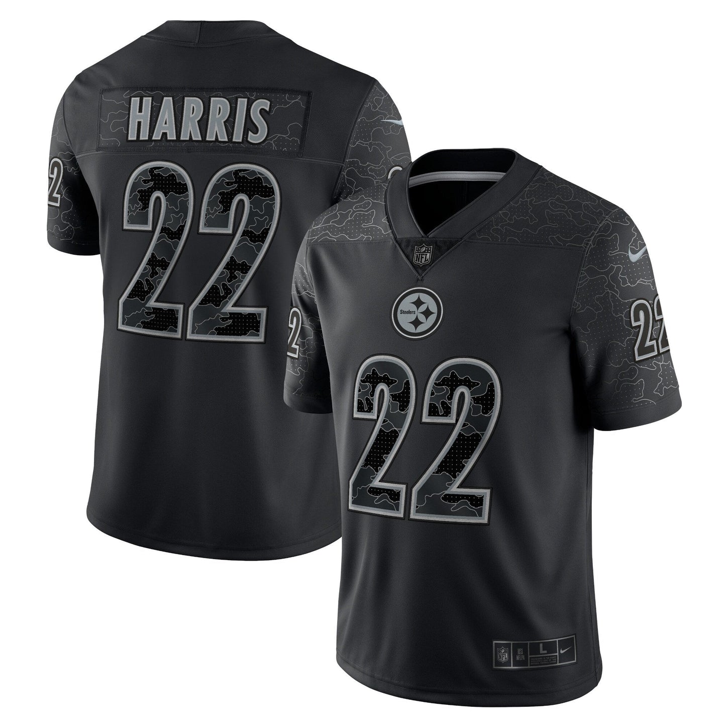 Najee Harris Pittsburgh Steelers  RFLCTV Limited Jersey - Black