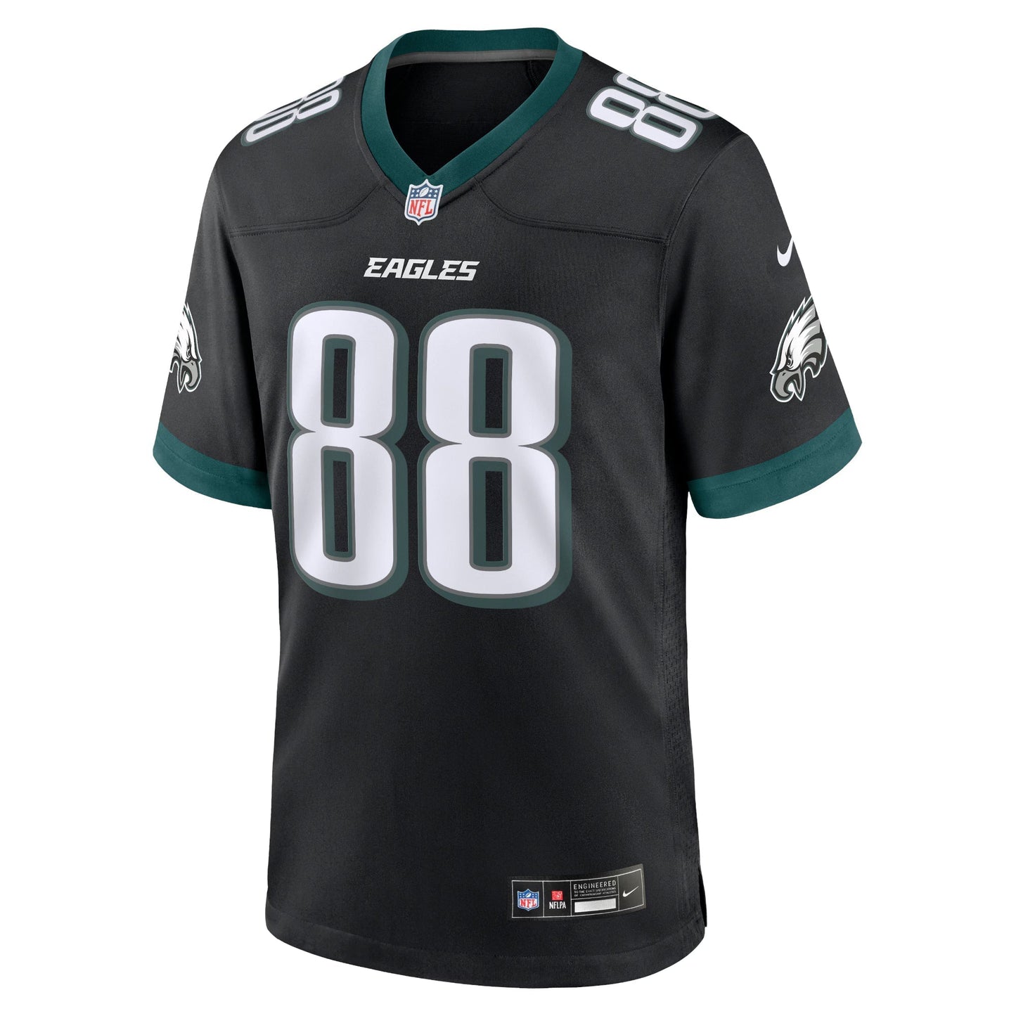 Philadelphia Eagles Dallas Goedert Black Alternate Game Jersey