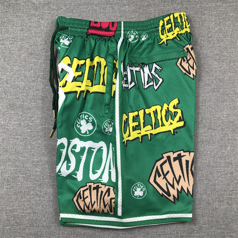 Pocket pants Celtics Graffiti Green