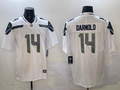 Men's Seattle Seahawks Sam Darnold White Game Player Jersey