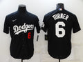 Men's Los Angeles Dodgers Trea Turner Black Stitched Jersey