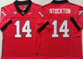 Men's Georgia Bulldogs Gunner Stockton Red Player Jersey