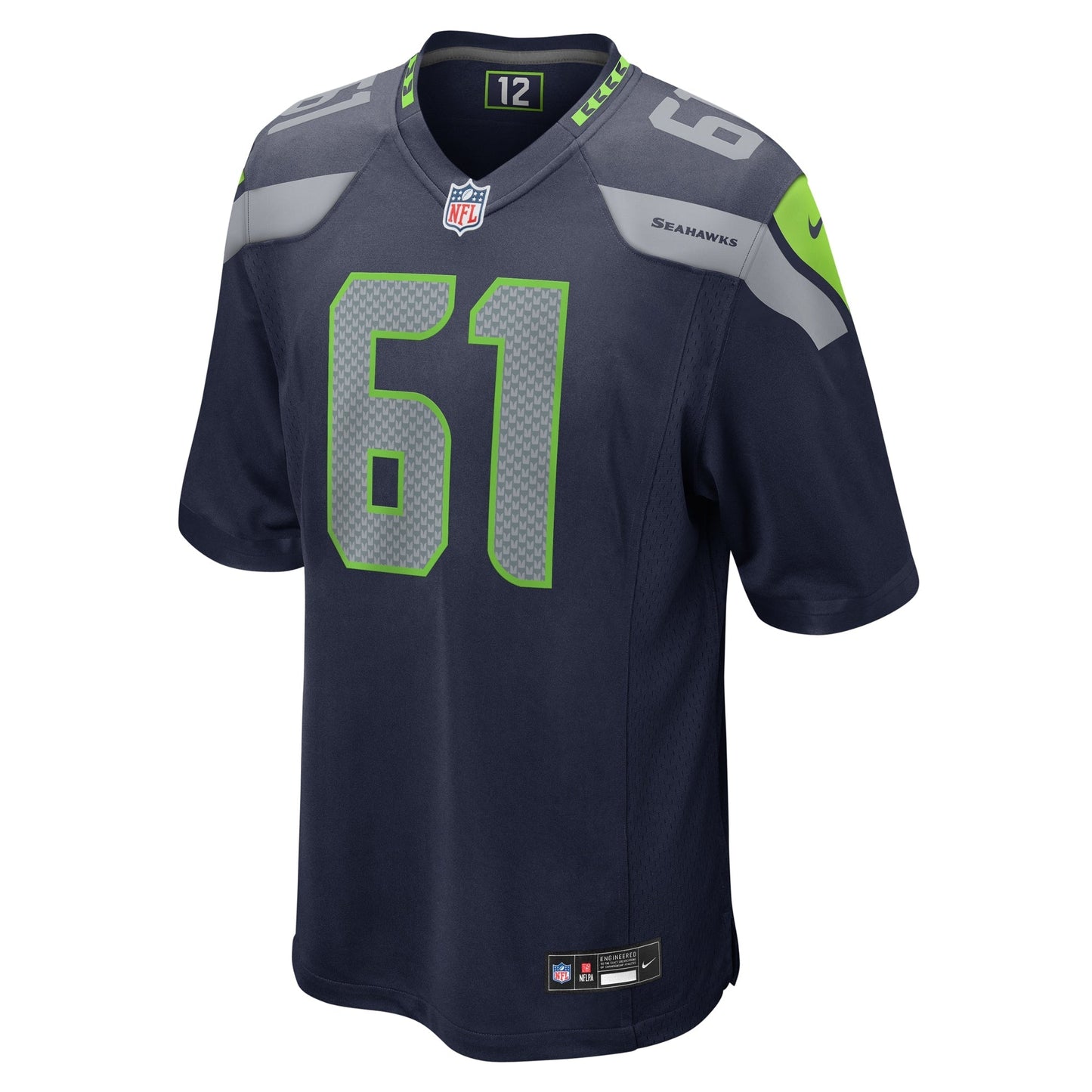 Jalen Sundell Seattle Seahawks   Game Jersey -  College Navy