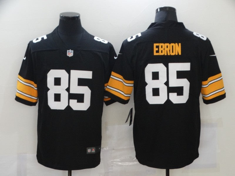Men's Pittsburgh Steelers Eric Ebron Black Player Game Jersey