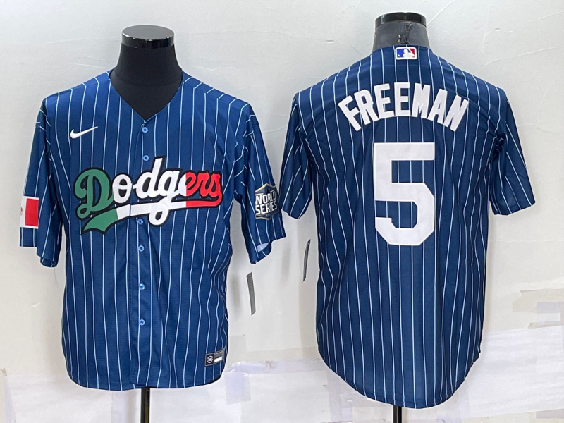 Men's Los Angeles Dodgers Freddie Freeman Blue Authentic Game Jersey