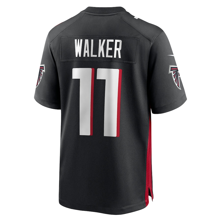 Men's Atlanta Falcons Jalon Walker  Black 2025 NFL Draft First Round Pick Game Jersey