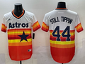 Men's Houston Astros Still Tippin #44 White Home Cooperstown Collection Player Jersey