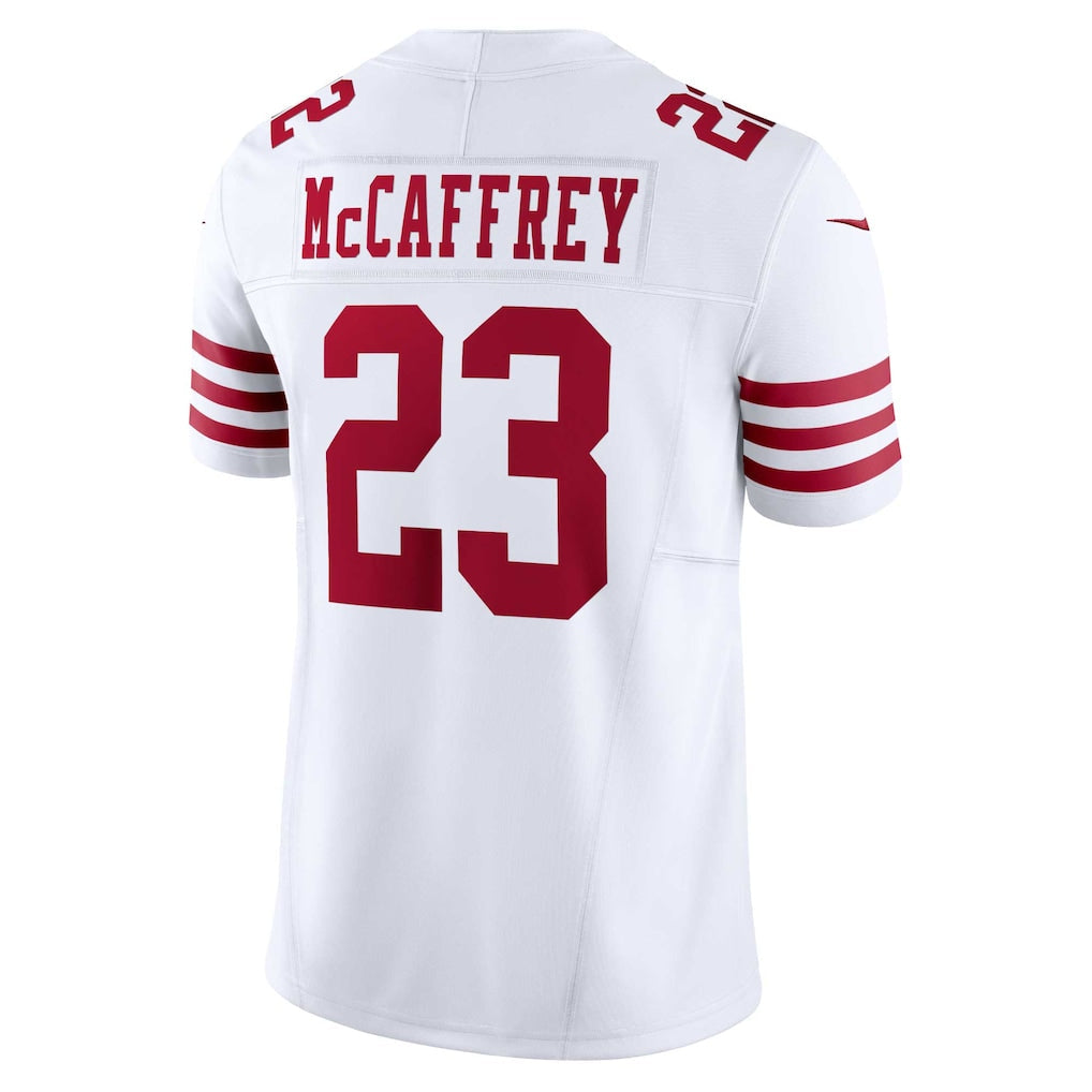 SF.49ers #23 Christian McCaffrey White Vapor F.U.S.E. Limited Jersey