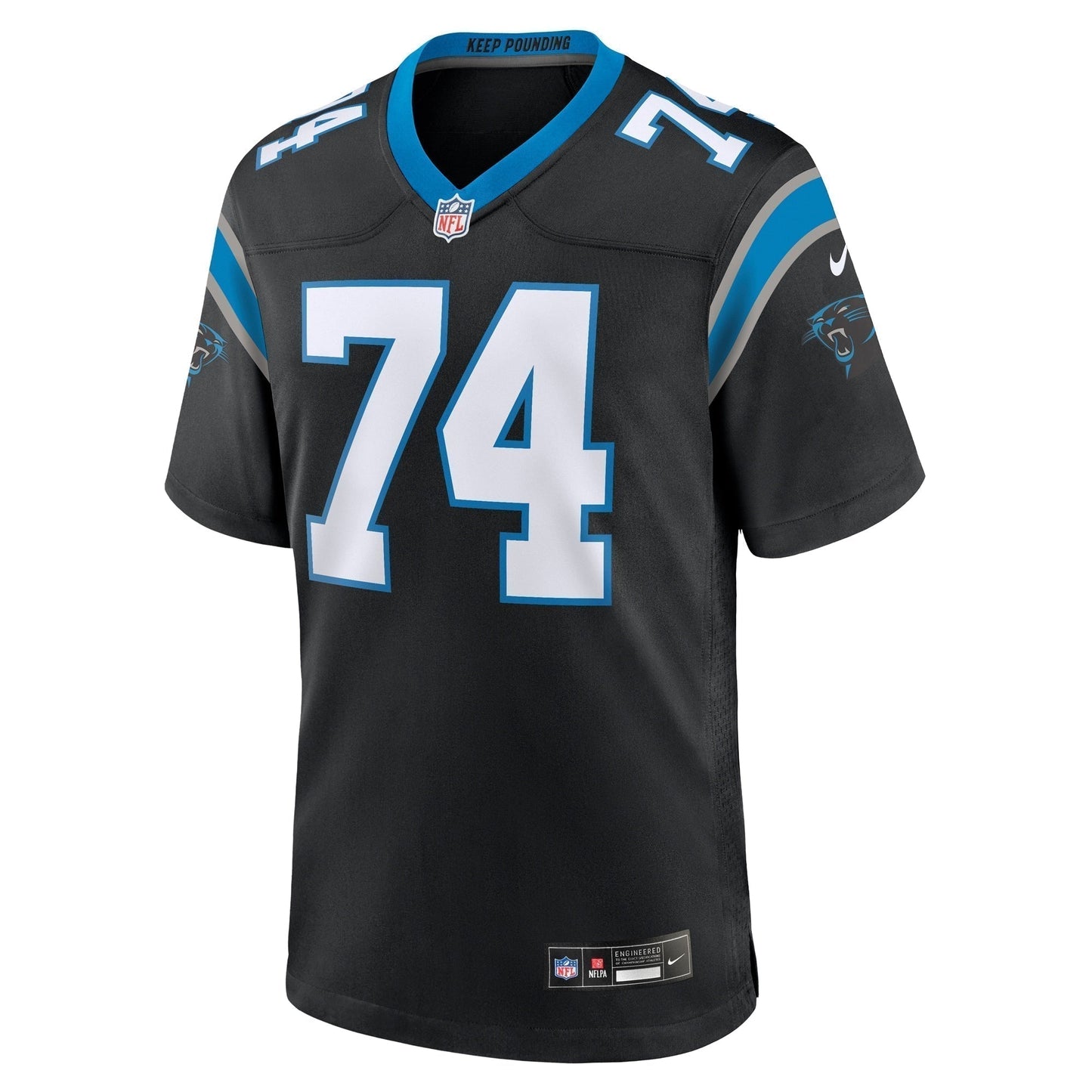 David Sharpe Carolina Panthers Team Game Jersey -  Black
