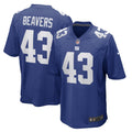 Darrian Beavers New York Giants  Game   Jersey - Royal