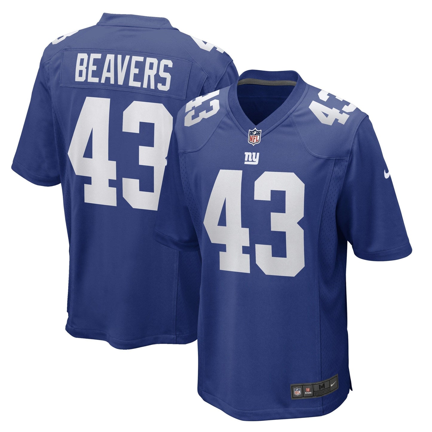 Darrian Beavers New York Giants  Game   Jersey - Royal