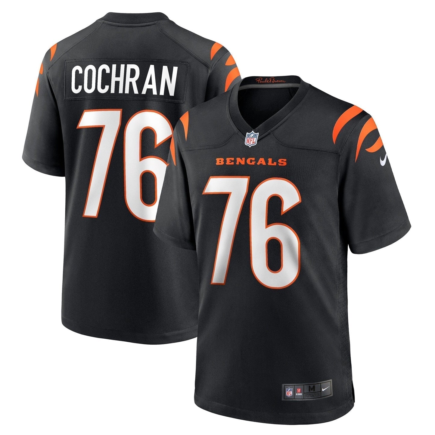 Devin Cochran Cincinnati Bengals  Game   Jersey - Black