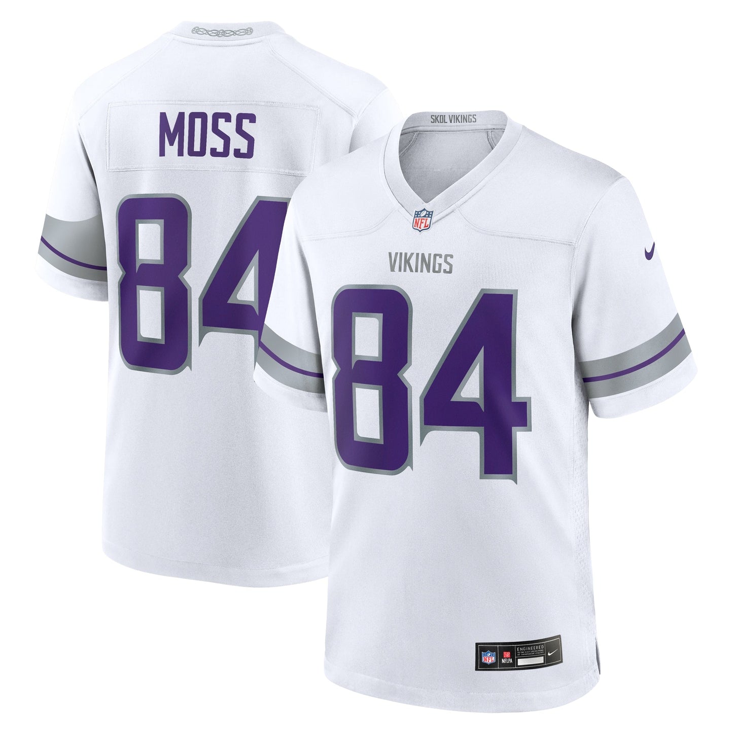 Randy Moss Minnesota Vikings  Alternate Retired   Game Jersey - White