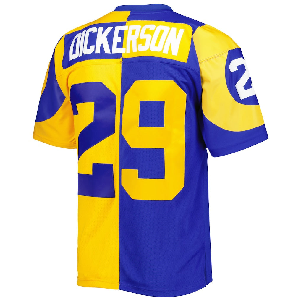 LA.Rams #29 Eric Dickerson   Royal/Gold 1984 Split Legacy Replica Jersey