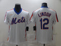 Men's New York Mets Francisco Lindor White Stitched Jersey