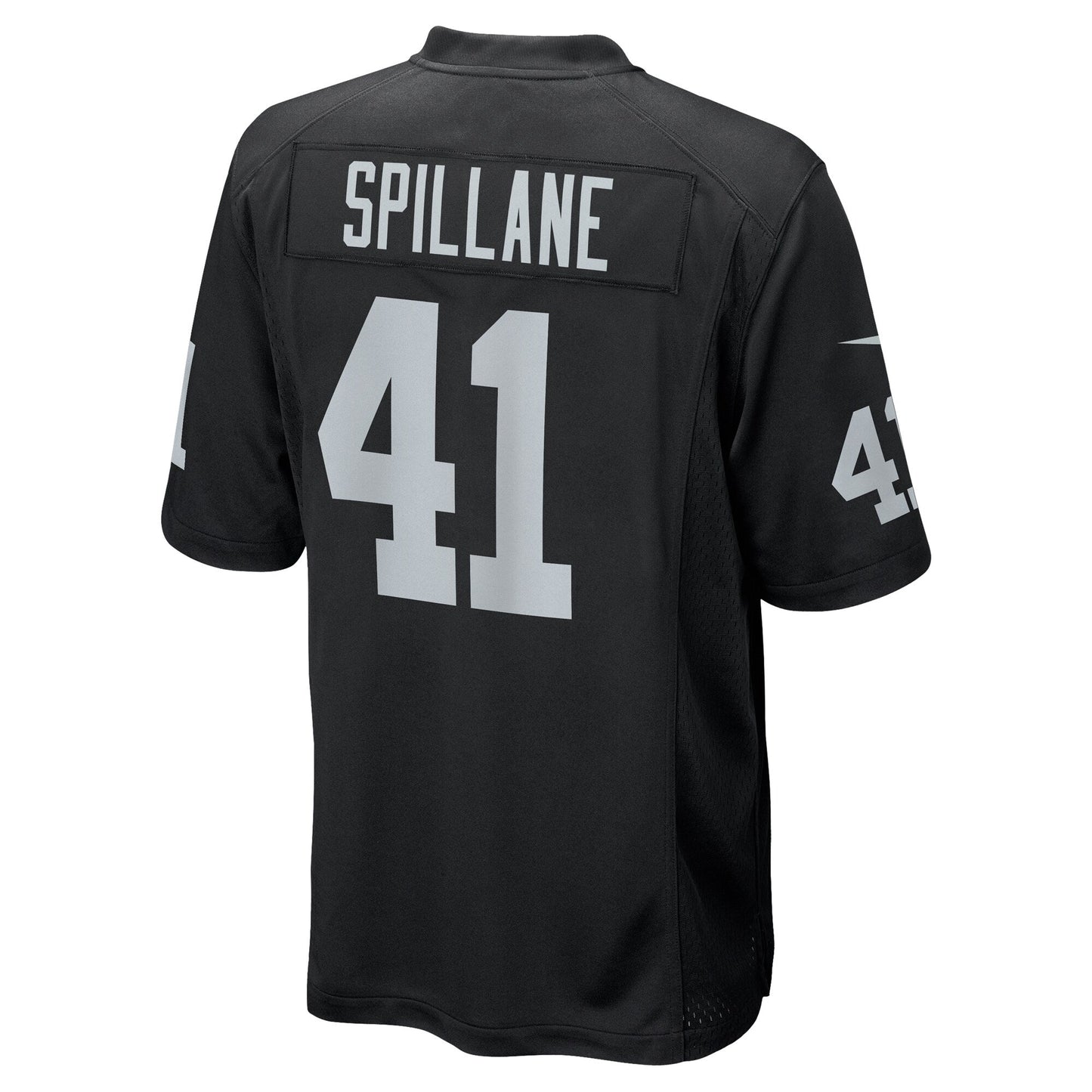 Robert Spillane Las Vegas Raiders  Game   Jersey - Black