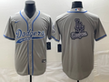 Men's Los Angeles Dodgers1 Gray Team Jersey Joint Edition