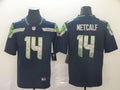 Men's Seattle Seahawks DK Metcalf #14 Navy Game Jersey1