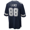 D.Cowboys #88 CeeDee Lamb Navy Game Jersey