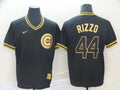 Men's Chicago Cubs Anthony Rizzo Black Stitched Jersey