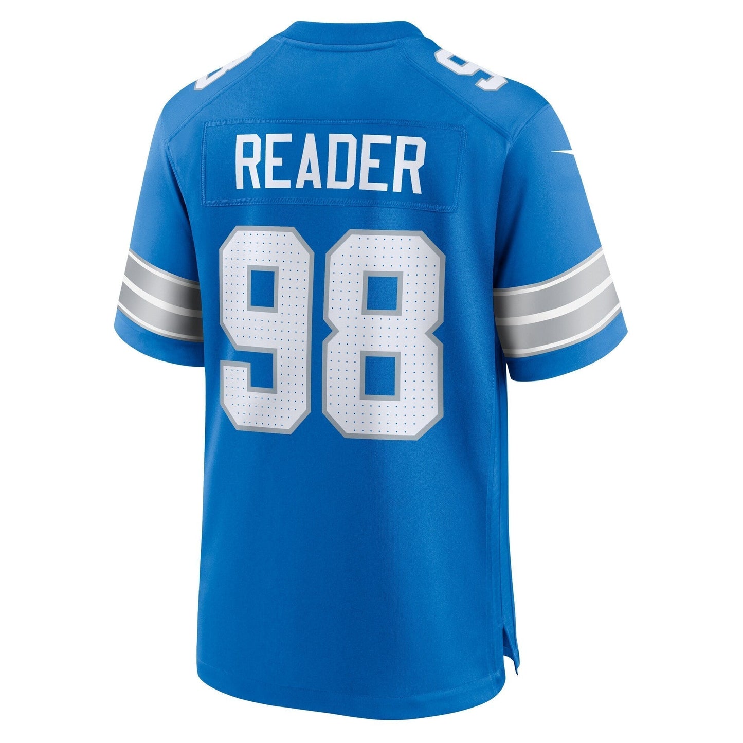 D.J. Reader Detroit Lions  Team Game Jersey -  Blue