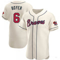 Atlanta Braves #6 Clete Boyer Cream Alternate Jersey Stitches Baseball Jerseys