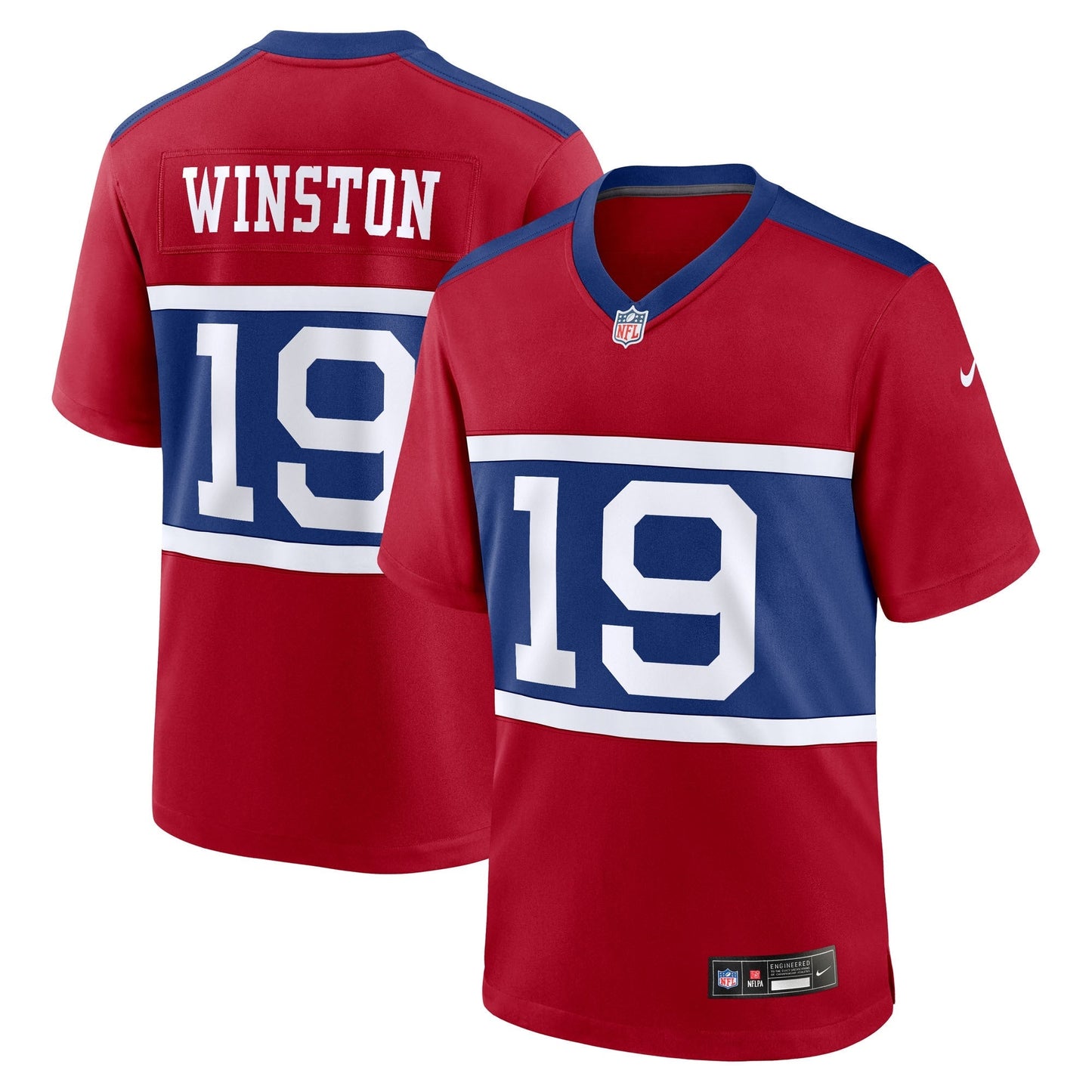 New York Giants Jameis Winston Century Red Alternate Game Jersey