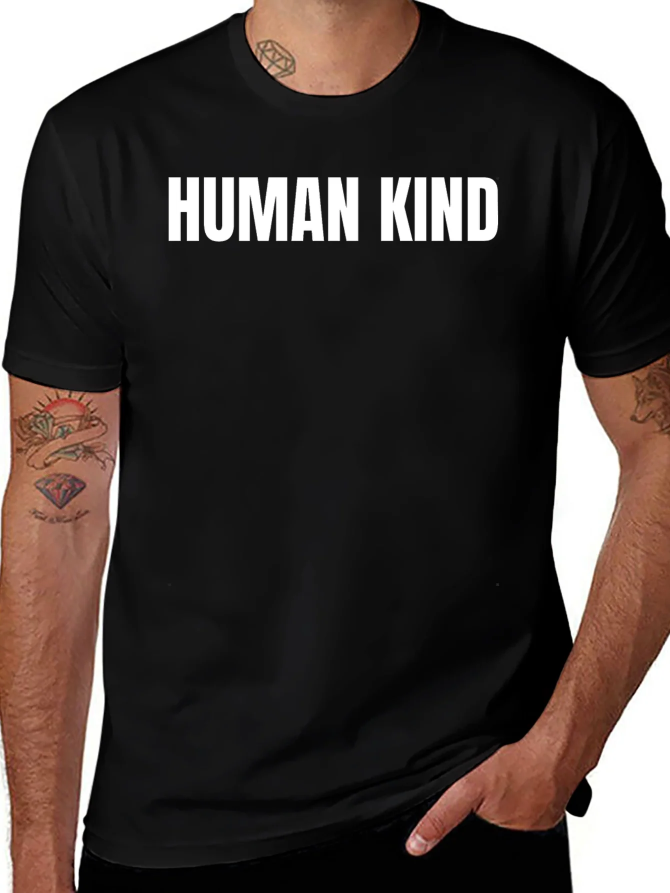 Human Kind Graphic Tee - Black T-Shirt