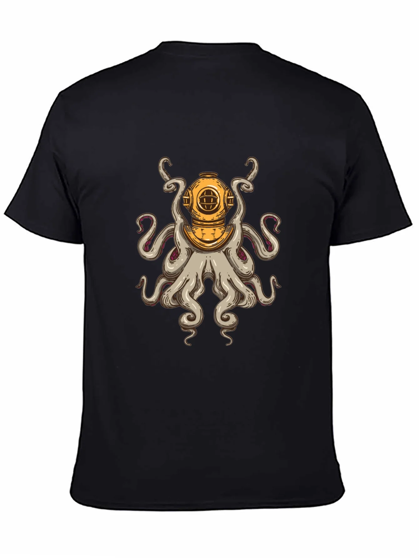 Diver Octopus T-Shirt - Unique Graphic Tee