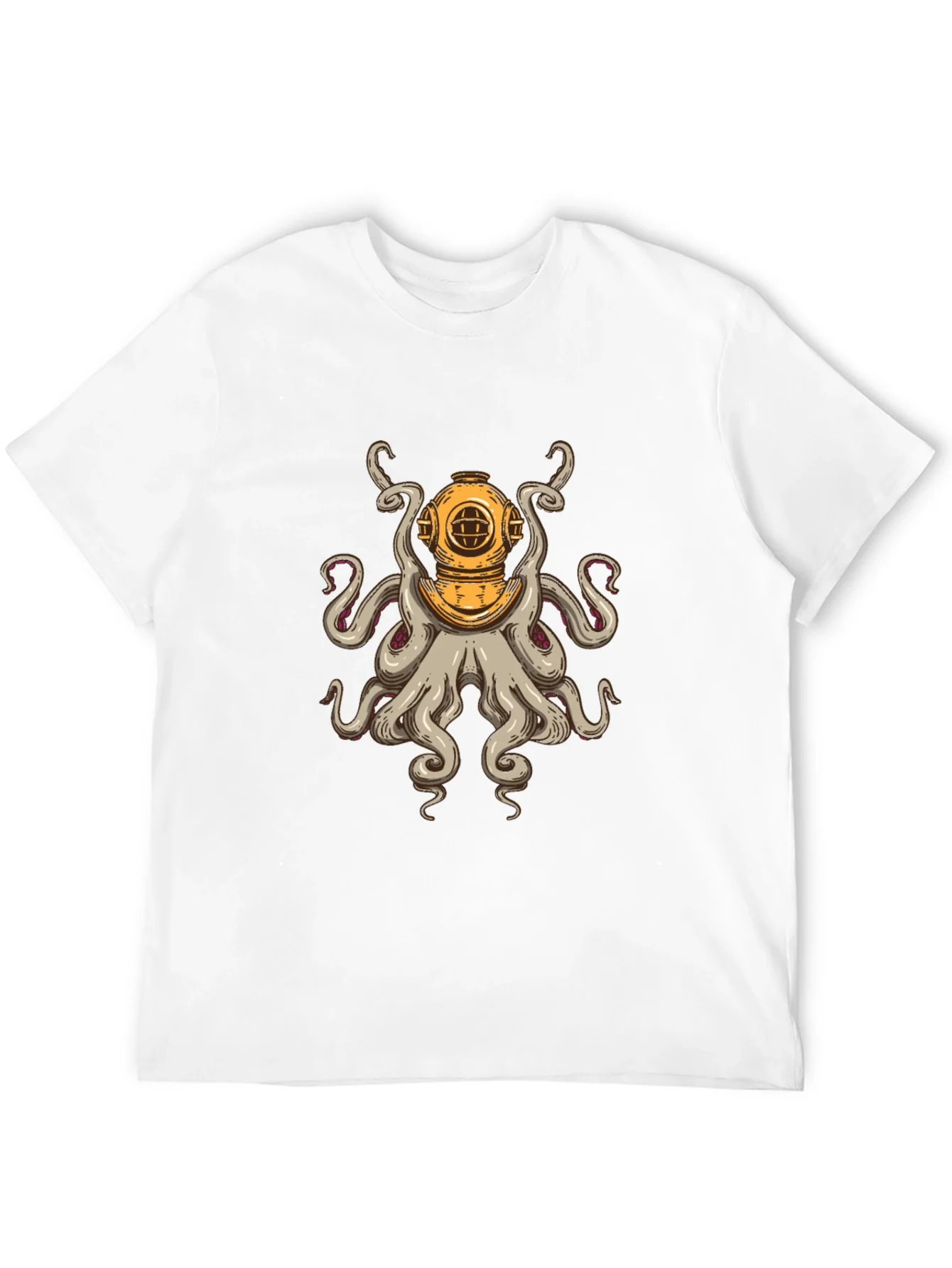 Diver Octopus T-Shirt - Unique Graphic Tee