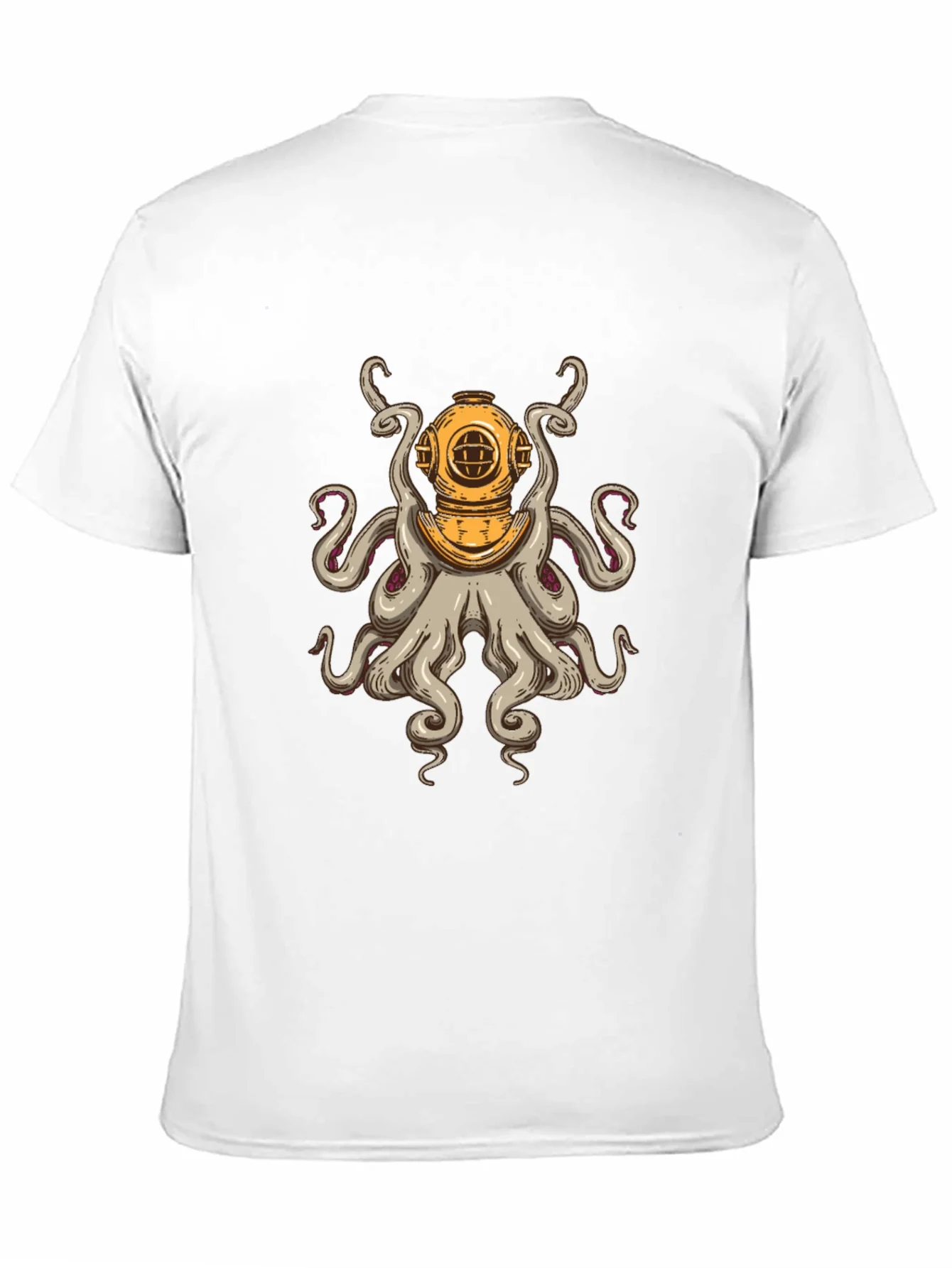 Diver Octopus T-Shirt - Unique Graphic Tee