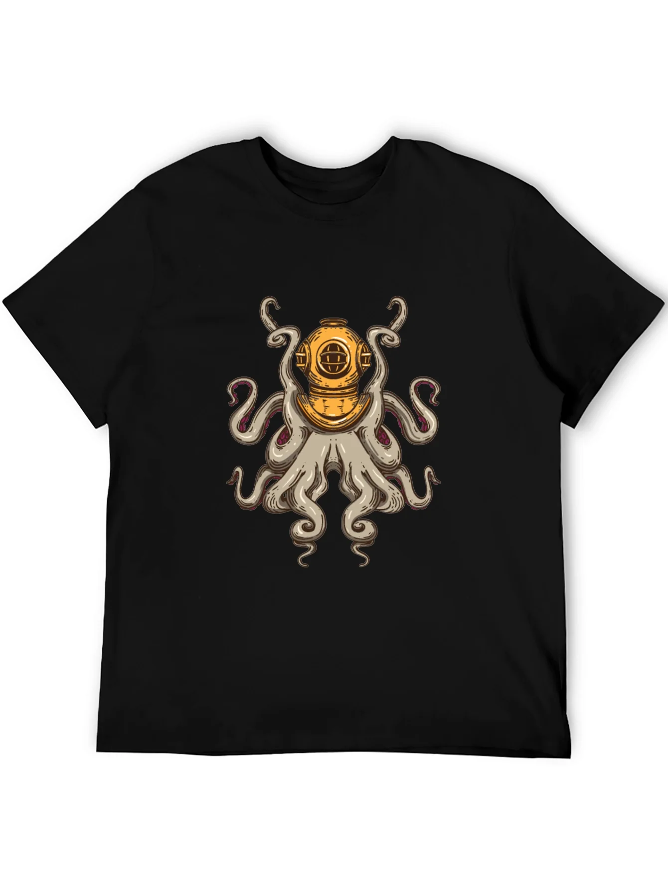 Diver Octopus T-Shirt - Unique Graphic Tee
