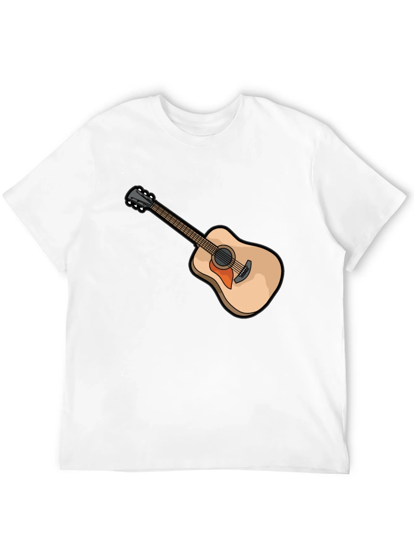 Guitar Graphic Tee - Music Lovers Black T-Shirt