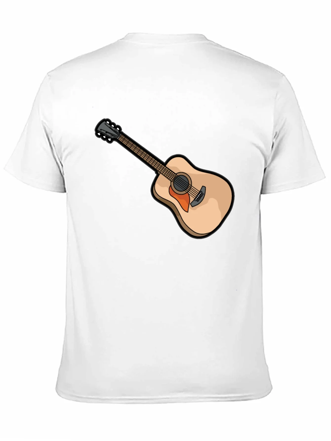 Guitar Graphic Tee - Music Lovers Black T-Shirt
