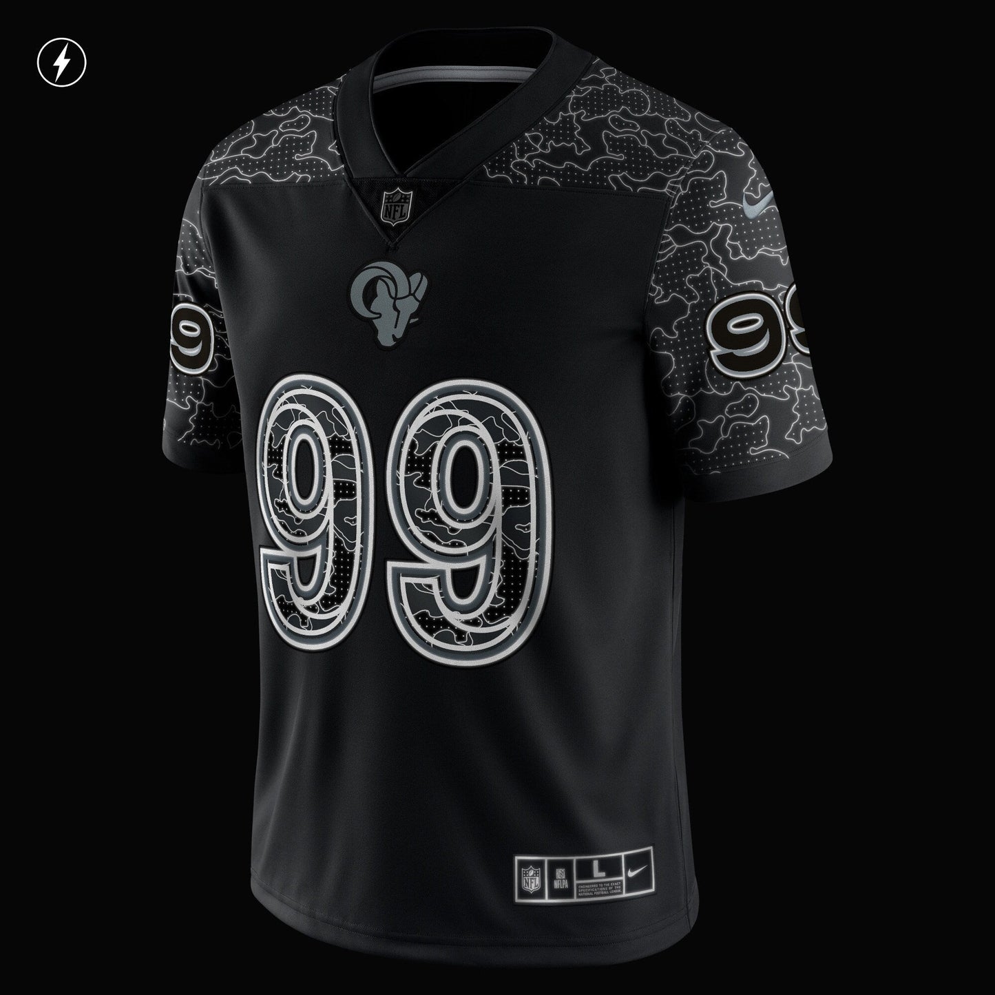 Aaron Donald Los Angeles Rams  RFLCTV Limited Jersey - Black