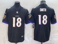 Men's Baltimore Ravens Roquan Smith Black Game Jersey
