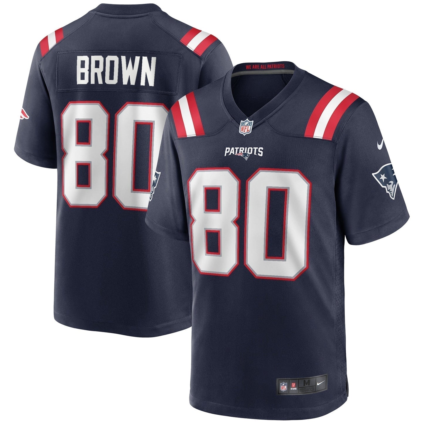 Troy Brown New England Patriots  Game Retired   Jersey - Navy