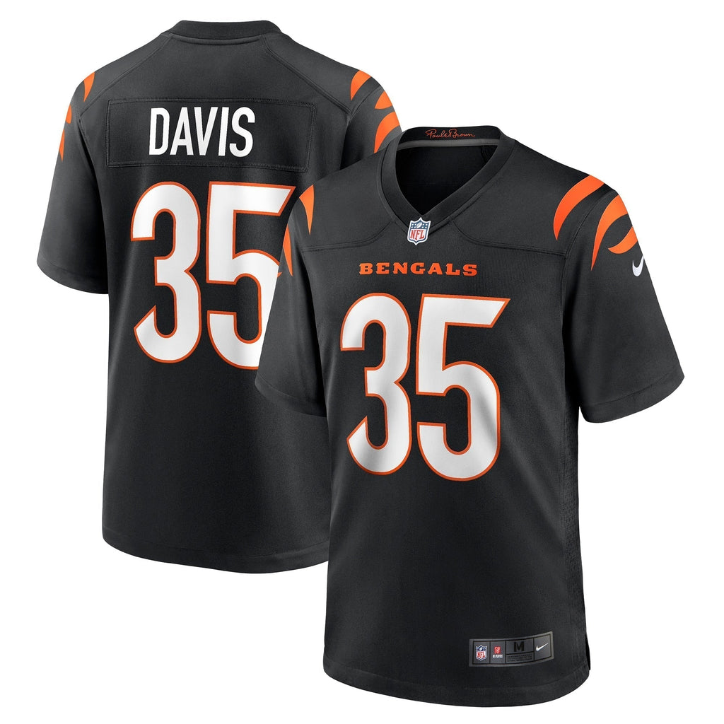 Jalen Davis Cincinnati Bengals  Game   Jersey - Black