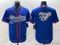 Men's Toronto Blue Jays Blue Replica Team Logo Jersey1